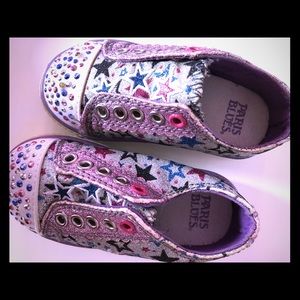 Paris Blues light up shoes little girls size 7